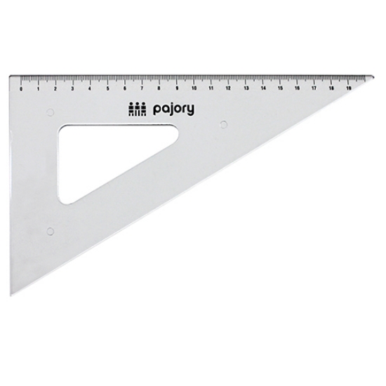 Imagem de ESQUADRO 60º/21CM PAJORY E-21CM PLÁSTICO CRISTAL (10-20)