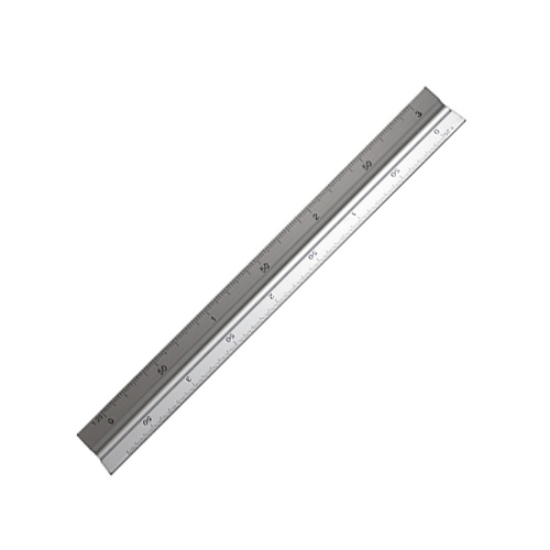 Picture of ESCALA REDUÇÃO TRIANGULAR METAL 15CM (1:20/1:25/1:50/1:75/1:100/1:125)