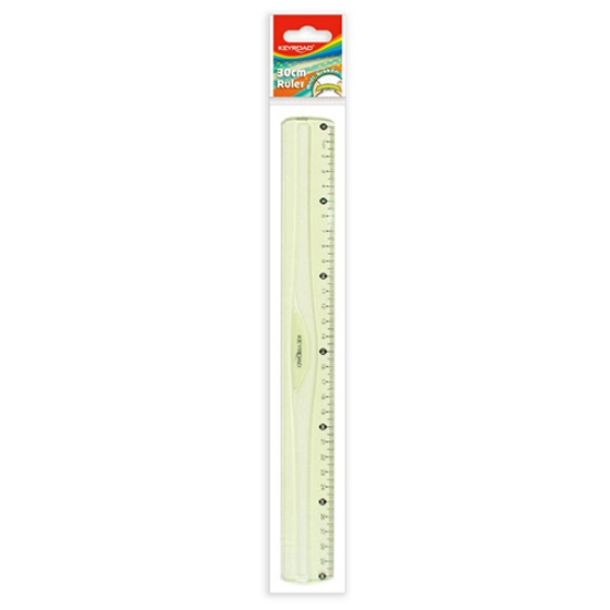 Imagem de BLISTER 1 RÉGUA PLÁSTICO 30CM KEYROAD INQUEBRAVEL (KR971050-K)