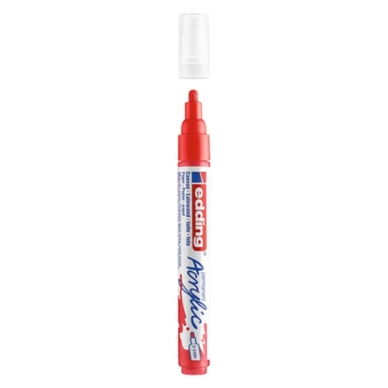 Imagem de MARCADOR EDDING ACRYLIC M 5100 VERMELHO 902