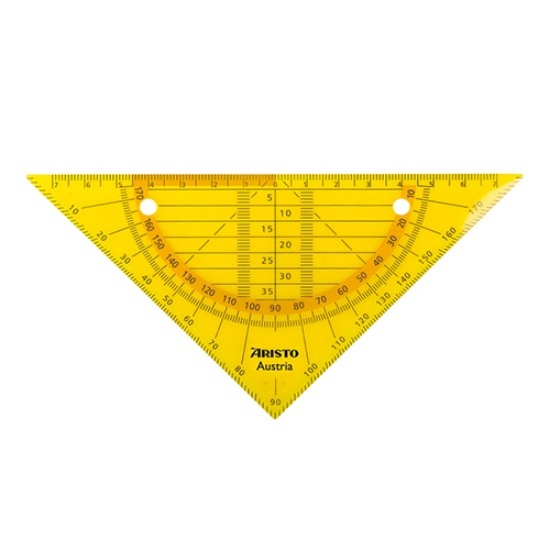 Imagem de ESQUADRO GEOMÉTRICO 16CM ARISTO GEOFLEX LARANJA (AR23009NO)
